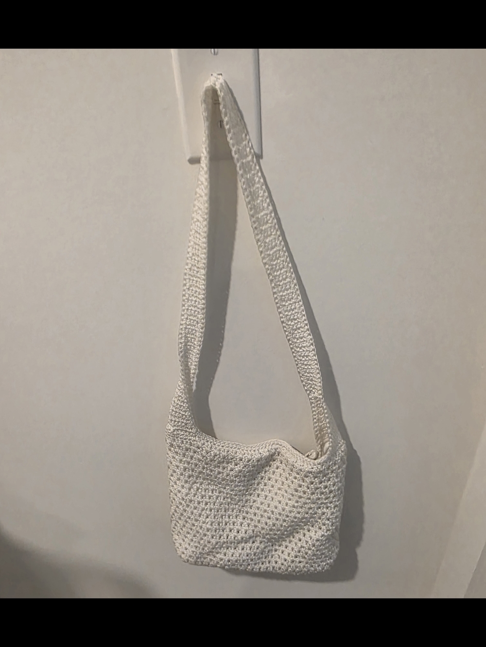 The Sak Cream Crochet Shoulder Bag